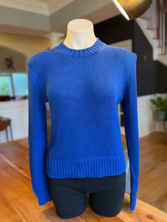 Polo Ralph Lauren Sweaters - Polo Ralph Lauren Preppy Blue Cotton Crewneck Sweater M (GUC)